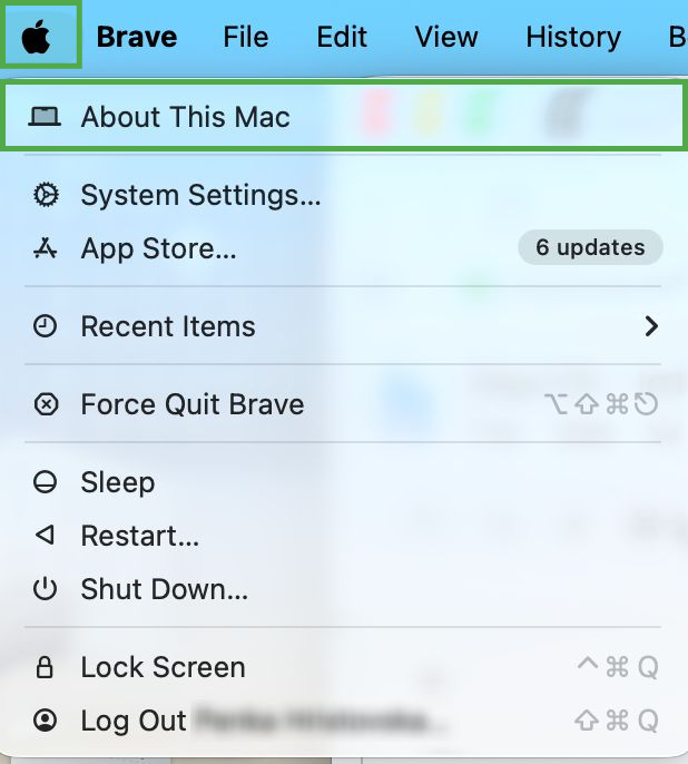 The Apple Menu, with a highlighted "About This Mac" option. Penka Hristovska Penka Hristovska 4:32 AM Jul 2 Alt text: The "About This Mac" window, highlighting the "Chip" row.