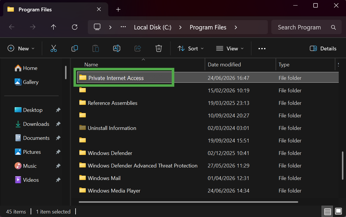 Windows Settings menu with "System" selected in the left sidebar and "Recovery" highlighted in a green box in the main view.