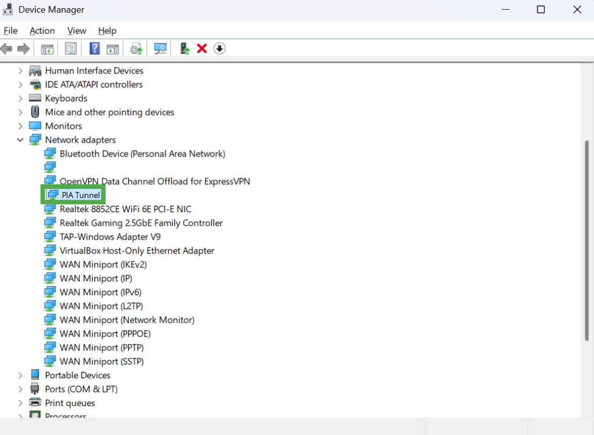Windows "Run" dialog box with the command "devmgmt.msc" entered in the open field, highlighted in a green box.