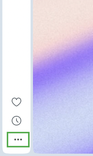 Opera sidebar on Mac with the three-dot button highlighted